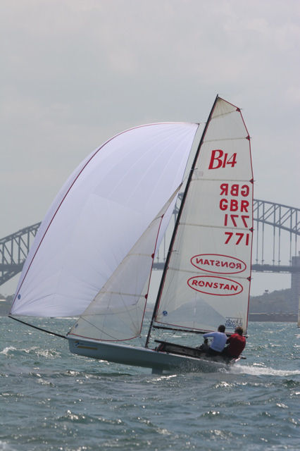 Action from day two of the B14 worlds at Woollhara Sailing Club, Australia photo copyright Ingrid Abery / www.hotcapers.com taken at  and featuring the B14 class