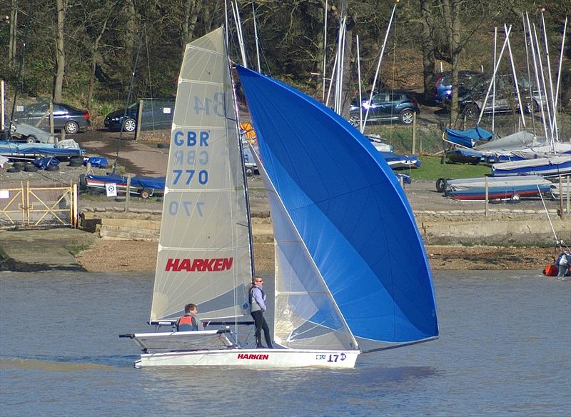 Sunshine for the 2014 Hoo Freezer photo copyright Mark Barnes taken at Wilsonian Sailing Club and featuring the B14 class