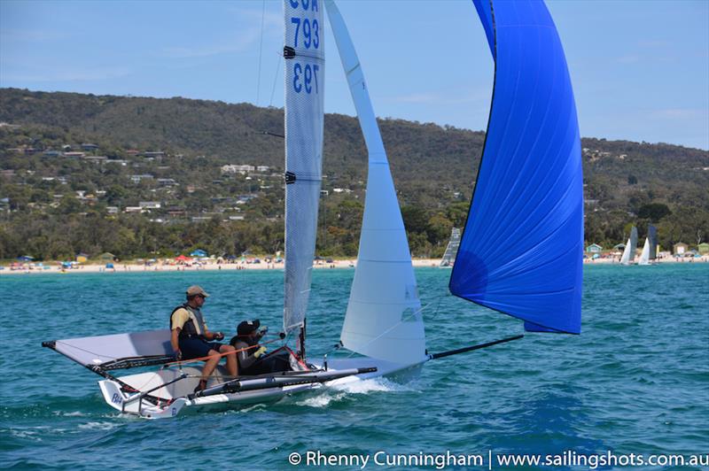 B14 World Championships on Port Phillip Bay photo copyright Rhenny Cunningham taken at McCrae Yacht Club and featuring the B14 class