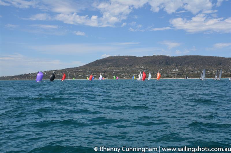 B14 World Championships on Port Phillip Bay photo copyright Rhenny Cunningham taken at McCrae Yacht Club and featuring the B14 class