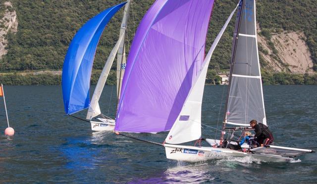 B14 Worlds at Lake Garda day 2 photo copyright Tim Olin / www.olinphoto.co.uk taken at Circolo Vela Torbole and featuring the B14 class