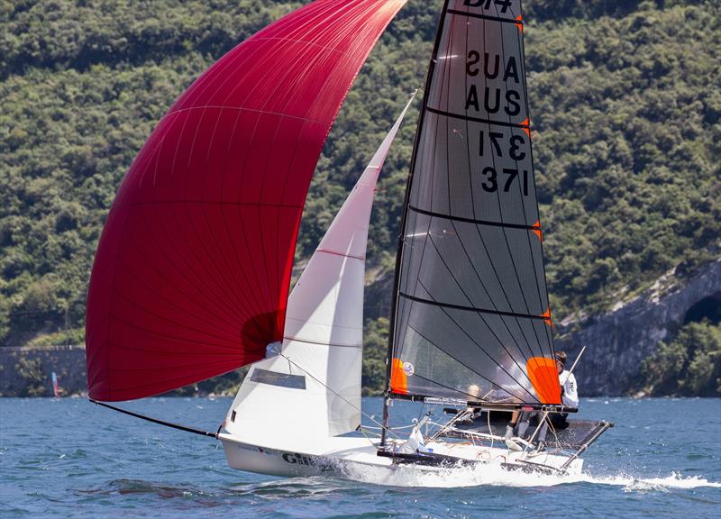 B14 Worlds at Lake Garda day 4 photo copyright Tim Olin / www.olinphoto.co.uk taken at Circolo Vela Torbole and featuring the B14 class