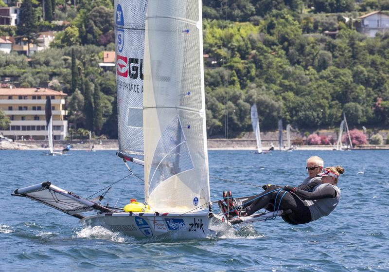 B14 Worlds at Lake Garda day 4 photo copyright Tim Olin / www.olinphoto.co.uk taken at Circolo Vela Torbole and featuring the B14 class