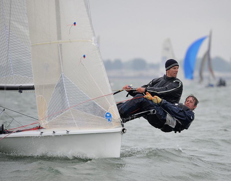 Nick Craig & Toby Lewis during the Fernhurst Books Draycote Dash 2016 photo copyright Tim Olin / www.olinphoto.co.uk taken at Draycote Water Sailing Club and featuring the B14 class