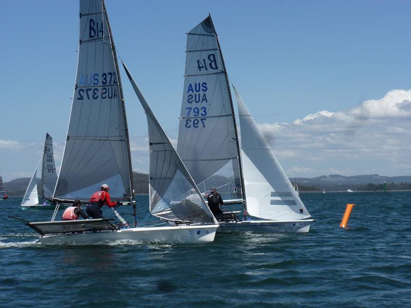 B14 Australian Nationals at Bell Bay, Tasmania day 1 photo copyright Jack Wells taken at Port Dalrymple Yacht Club and featuring the B14 class