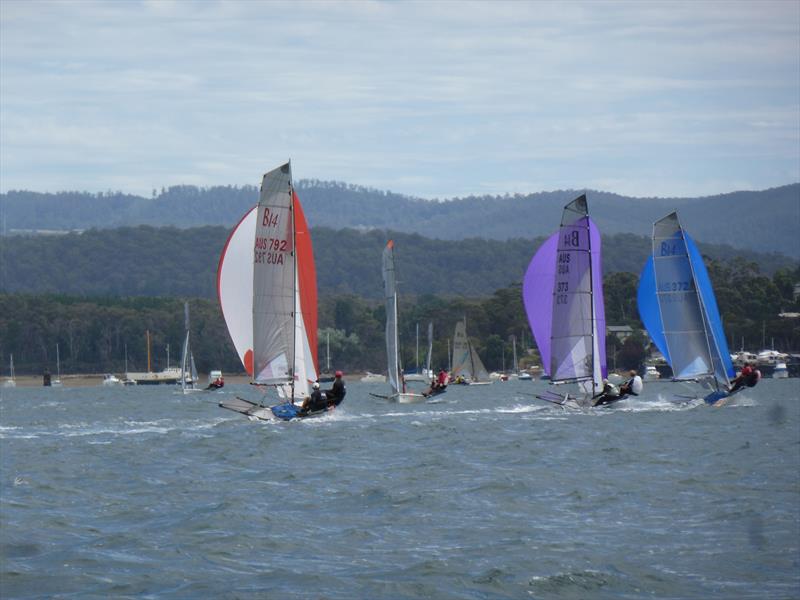 B14 Australian Nationals at Bell Bay, Tasmania day 2 photo copyright Jack Wells taken at Port Dalrymple Yacht Club and featuring the B14 class