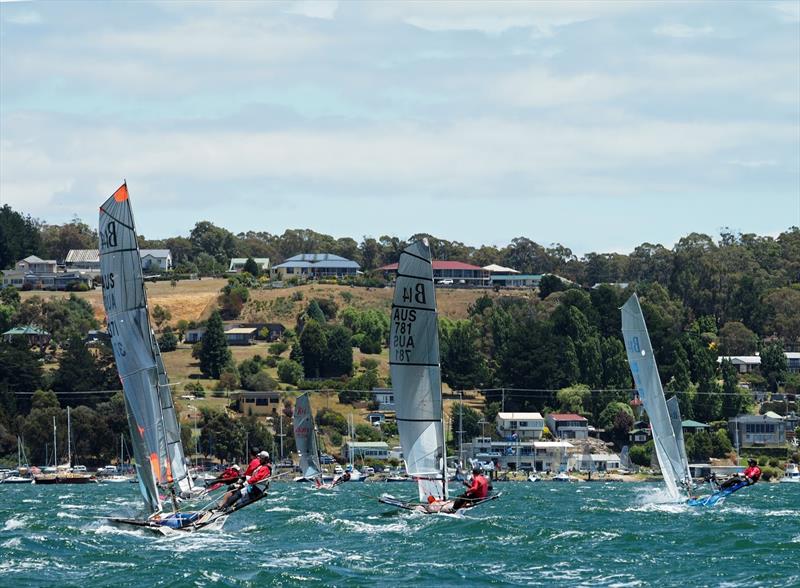 B14 Worlds at Bell Bay, Tasmania day 1 photo copyright Phil Good taken at Port Dalrymple Yacht Club and featuring the B14 class