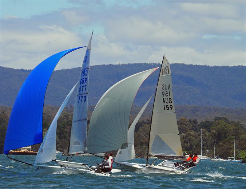 B14 Worlds at Bell Bay, Tasmania day 1 photo copyright Phil Good taken at Port Dalrymple Yacht Club and featuring the B14 class