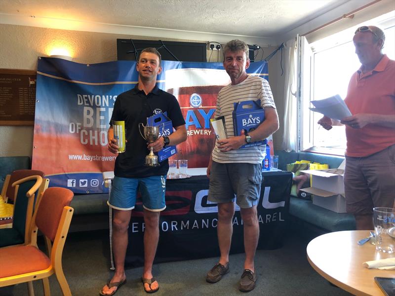 Mike Bees & Pete Nicholson win the Gul B14 Nationals at Paignton photo copyright Al Storer taken at Paignton Sailing Club and featuring the B14 class