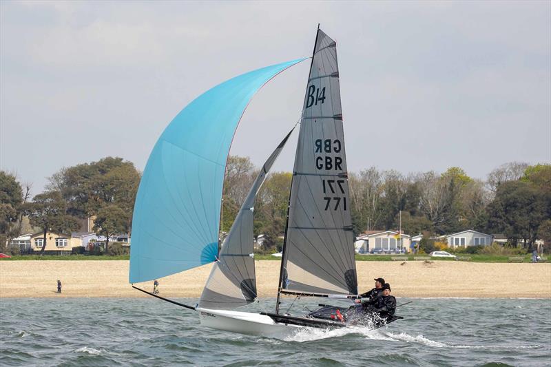 B14 TT at Stokes Bay photo copyright Tim Olin / www.olinphoto.co.uk taken at Stokes Bay Sailing Club and featuring the B14 class