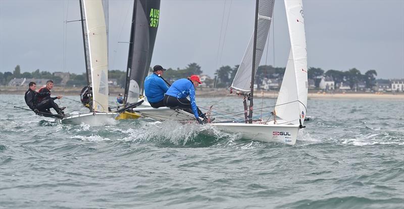 Day 3 of B14 Worlds at Carnac photo copyright Alex Hayes taken at Yacht Club de Carnac and featuring the B14 class