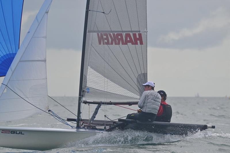 Day 3 of B14 Worlds at Carnac photo copyright Alex Hayes taken at Yacht Club de Carnac and featuring the B14 class