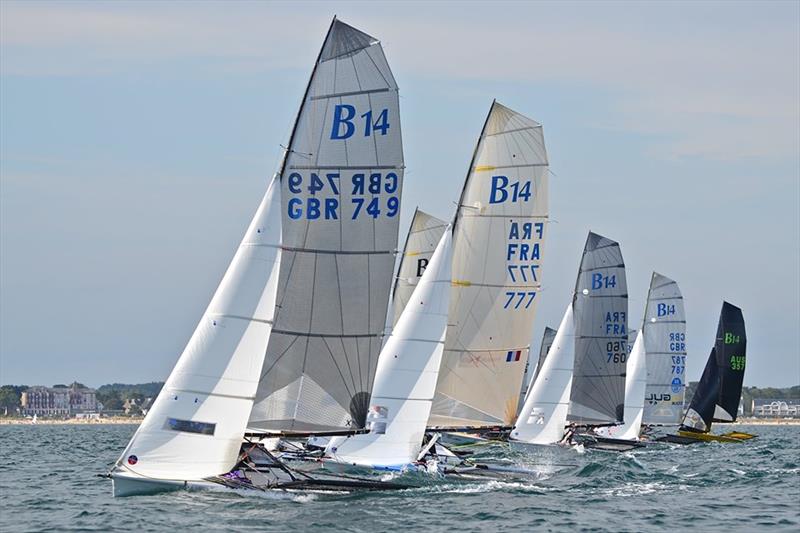 B14 Worlds at Carnac day 4 photo copyright Alex Hayes taken at Yacht Club de Carnac and featuring the B14 class