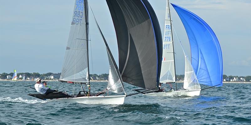 B14 Worlds at Carnac day 4 photo copyright Alex Hayes taken at Yacht Club de Carnac and featuring the B14 class