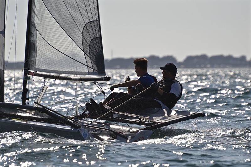 B14 Worlds at Carnac day 4 photo copyright Alex Hayes taken at Yacht Club de Carnac and featuring the B14 class