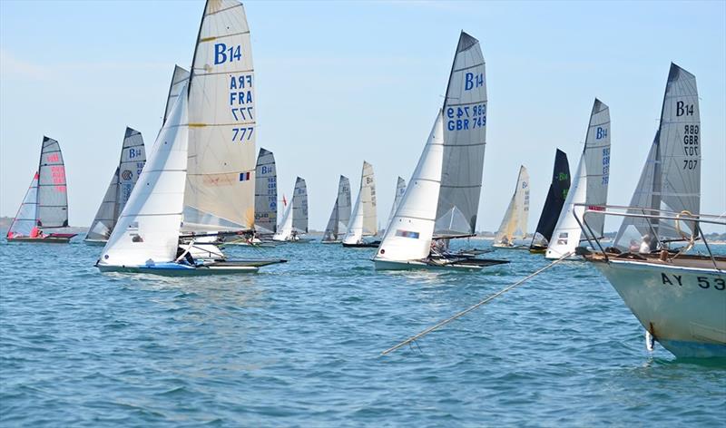 B14 Worlds at Carnac day 5 photo copyright Alex Hayes taken at Yacht Club de Carnac and featuring the B14 class