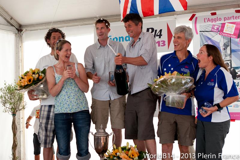 The B14 Worlds Podium - photo © B14 Class Association