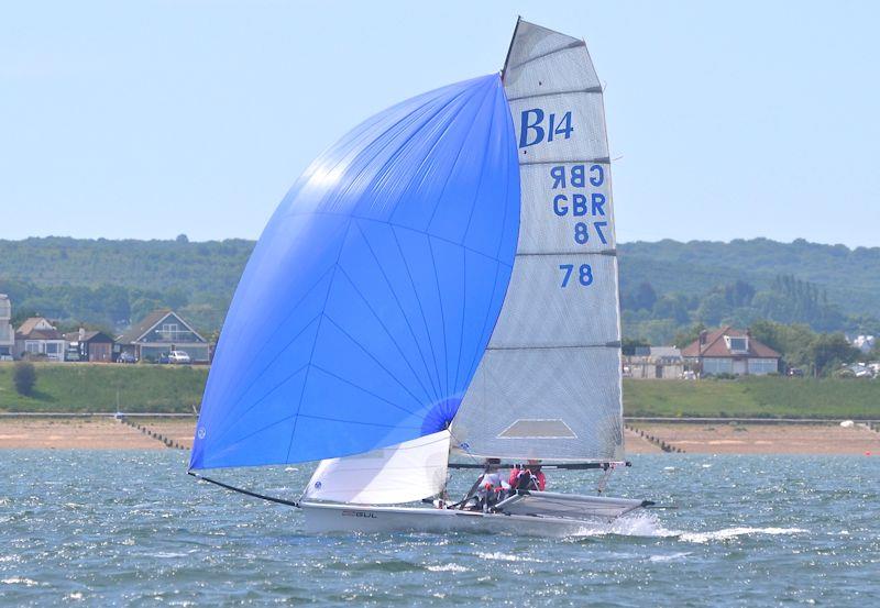 GUL B14 TT Round 3 at Whitstable photo copyright Alex Hayes taken at Whitstable Yacht Club and featuring the B14 class