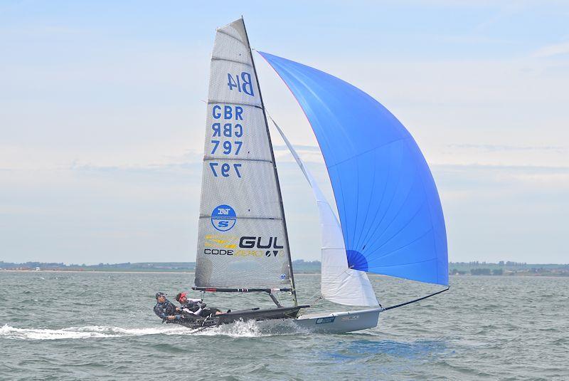 GUL B14 TT Round 3 at Whitstable photo copyright Alex Hayes taken at Whitstable Yacht Club and featuring the B14 class