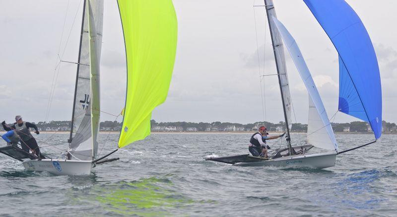 Day 2 of B14 European Championships at Carnac photo copyright Alex Hayes taken at Yacht Club de Carnac and featuring the B14 class