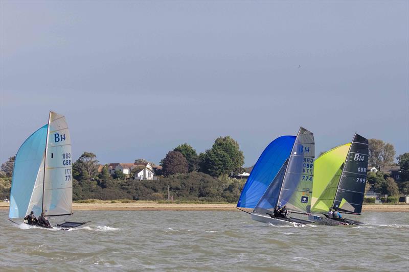 B14s at Brightlingsea Skiff Fest photo copyright Tim Olin / www.olinphoto.co.uk taken at Brightlingsea Sailing Club and featuring the B14 class