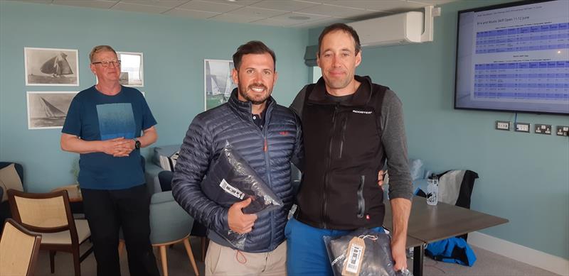 Mark Watts & Matt Johnson win the B14 TT at Lee-on-the-Solent photo copyright Kathy Sherratt / Alan Davis taken at Lee-on-the-Solent Sailing Club and featuring the B14 class