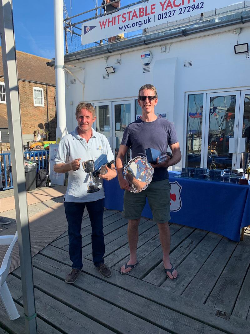 Original Cottages B14 Euros / Nats 2022 at Whitstable prize giving photo copyright Alex Hayes taken at Whitstable Yacht Club and featuring the B14 class