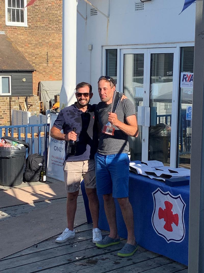 Original Cottages B14 Euros / Nats 2022 at Whitstable prize giving photo copyright Alex Hayes taken at Whitstable Yacht Club and featuring the B14 class