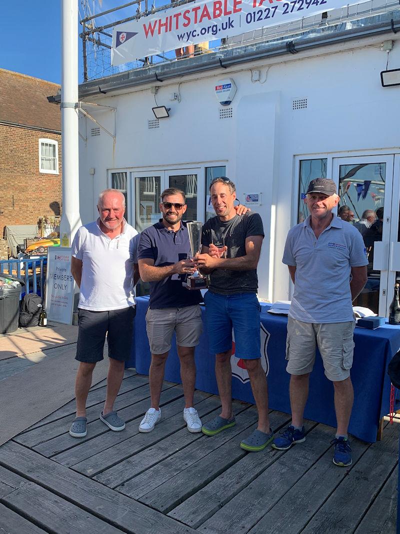 Original Cottages B14 Euros / Nats 2022 at Whitstable prize giving photo copyright Alex Hayes taken at Whitstable Yacht Club and featuring the B14 class