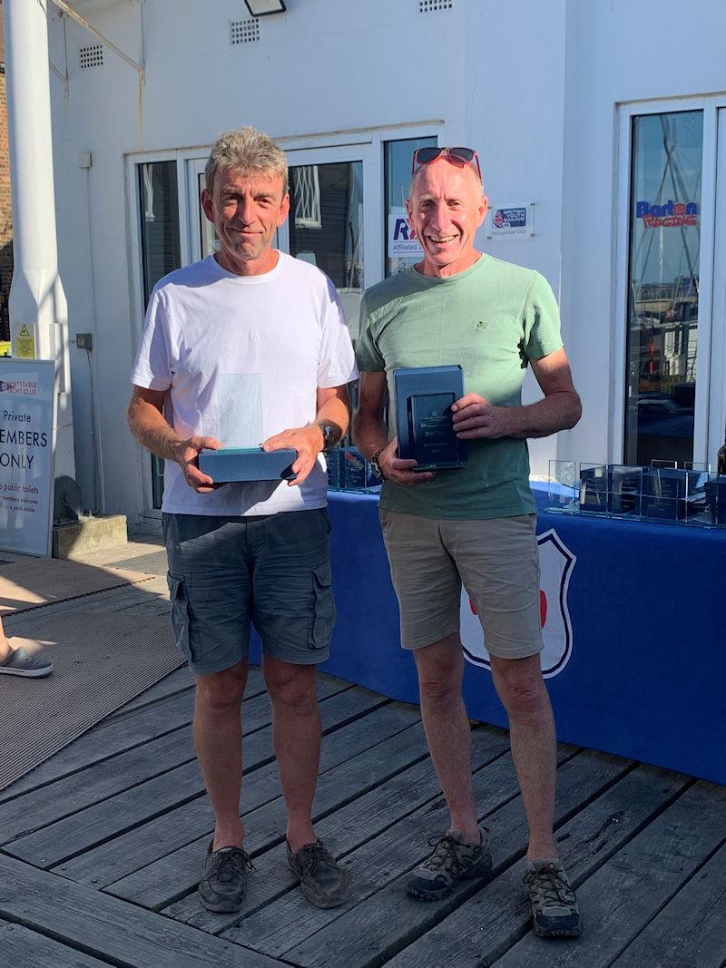 Original Cottages B14 Euros / Nats 2022 at Whitstable prize giving photo copyright Alex Hayes taken at Whitstable Yacht Club and featuring the B14 class