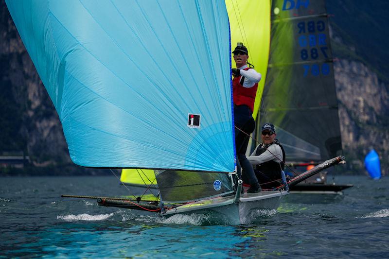 B14 Europeans at Lake Garda Day 1 photo copyright Lotte Johnson / www.lottejohnson.com taken at Circolo Vela Torbole and featuring the B14 class