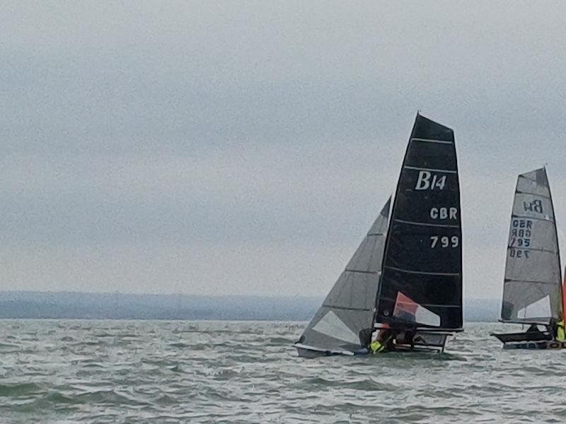 Whitstable Harbour Gin B14 TT at Whitstable  photo copyright Jo Wyles taken at Whitstable Yacht Club and featuring the B14 class