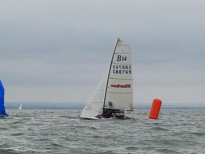Whitstable Harbour Gin B14 TT at Whitstable  photo copyright Jo Wyles taken at Whitstable Yacht Club and featuring the B14 class