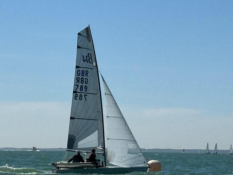 B14 TT at the Stokes Bay Skiff Open photo copyright Amanda Jenks taken at Stokes Bay Sailing Club and featuring the B14 class