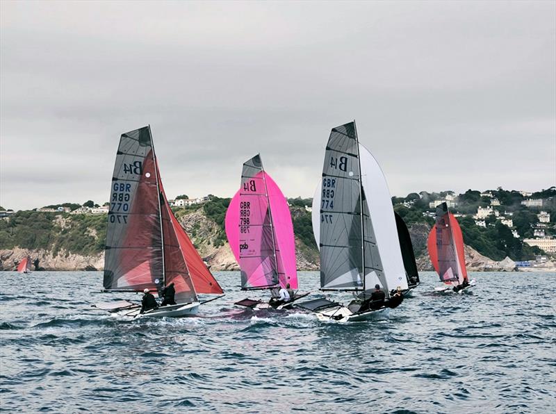 Pathfinder Homes B14 European and Global Championships at Torbay Day 2 photo copyright James Clapham taken at Royal Torbay Yacht Club and featuring the B14 class