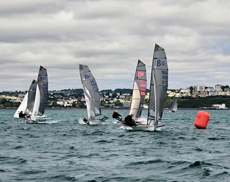 Pathfinder Homes B14 European and Global Championships at Torbay Day 2 photo copyright James Clapham taken at Royal Torbay Yacht Club and featuring the B14 class