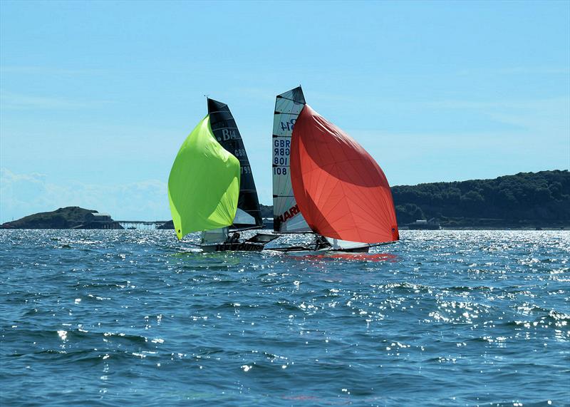 Seavolution and Harken during the Pathfinder Homes B14 Nationals at Mumbles - photo © Mumbles Yacht Club
