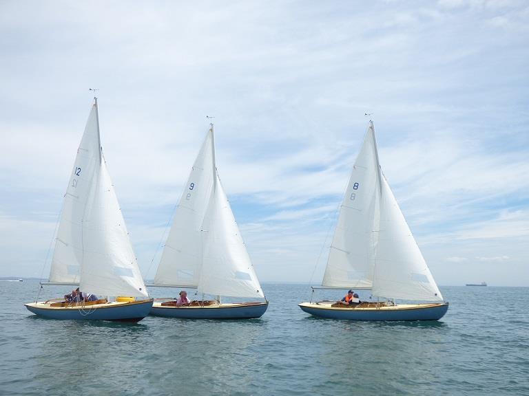 Bembridge One Designs in very light winds at Bembridge over the weekend - photo © Jerry Summers