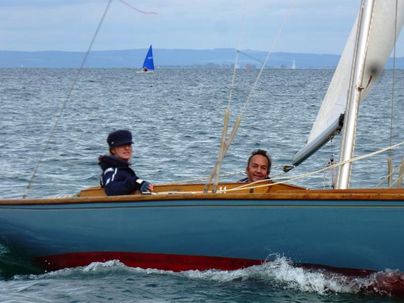 BOD11 finishing during the final 2018 weekend of Bembridge Redwing and One-Design racing photo copyright Mike Samuelson taken at Bembridge Sailing Club and featuring the Bembridge One Design class