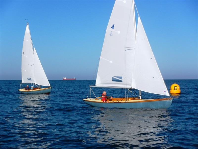 BODs finishing on Friday during the Bembridge keelboat racing on the hottest weekend of the year so far - photo © Mike Samuelson