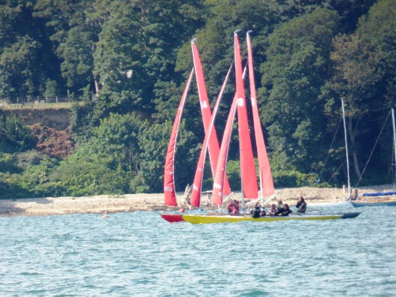 Late August racing at Bembridge photo copyright Mike Samuelson taken at Bembridge Sailing Club and featuring the Bembridge Redwing class