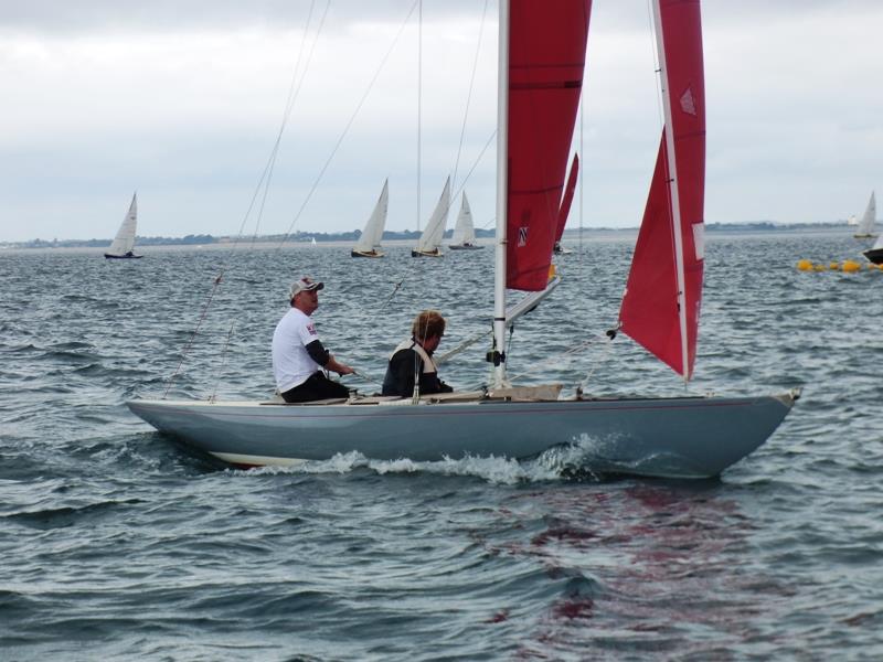 Late August racing at Bembridge photo copyright Mike Samuelson taken at Bembridge Sailing Club and featuring the Bembridge Redwing class