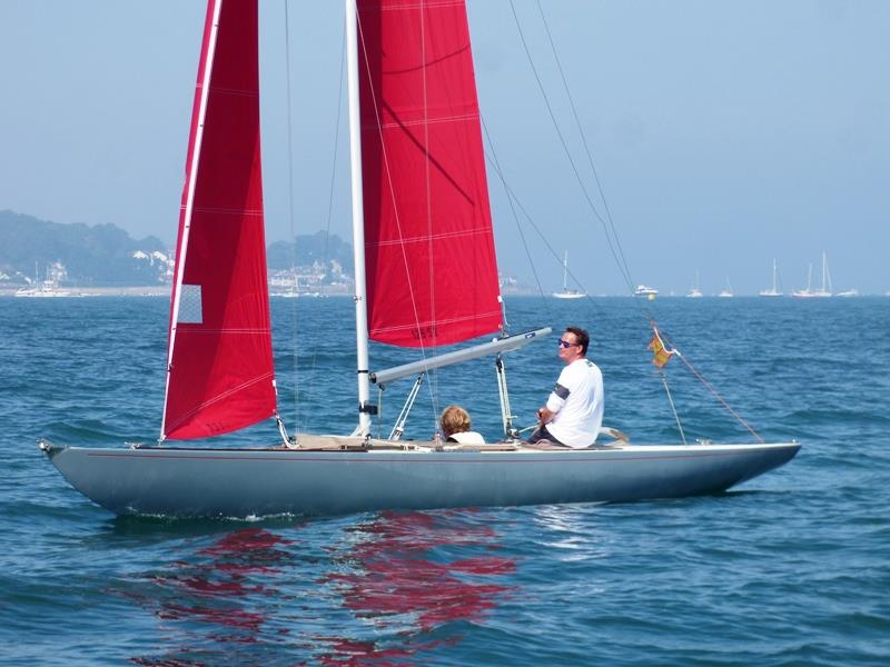 Quail winning at the Brading Haven YC Regatta photo copyright Mike Samuelson taken at Brading Haven Yacht Club and featuring the Bembridge Redwing class