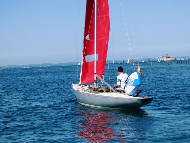 Quail leaving the harbour during the Brading Haven YC Regatta photo copyright Mike Samuelson taken at Brading Haven Yacht Club and featuring the Bembridge Redwing class