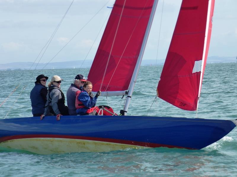 Bembridge late August / early September weekend keelboat racing photo copyright Mike Samuelson taken at Bembridge Sailing Club and featuring the Bembridge Redwing class