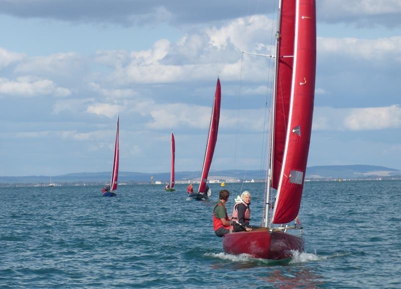 Bembridge late August / early September weekend keelboat racing photo copyright Mike Samuelson taken at Bembridge Sailing Club and featuring the Bembridge Redwing class