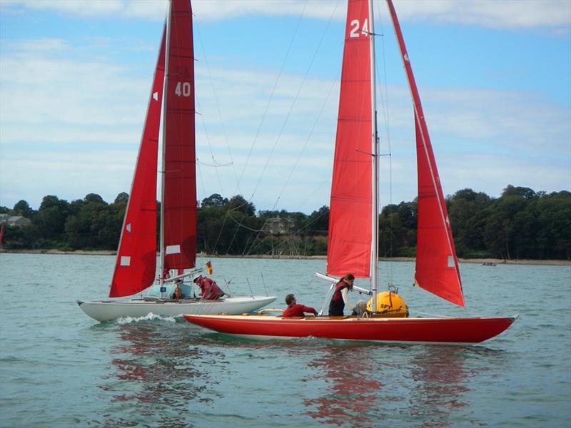 Late August keelboat racing at Bembridge photo copyright Mike Samuelson taken at Bembridge Sailing Club and featuring the Bembridge Redwing class