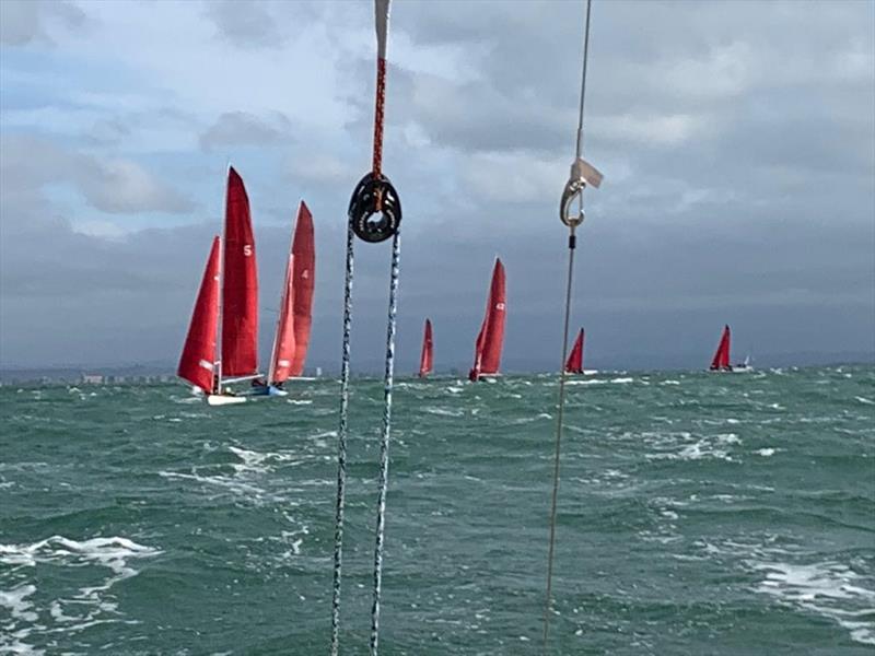 Late August keelboat racing at Bembridge photo copyright James Wilson taken at Bembridge Sailing Club and featuring the Bembridge Redwing class