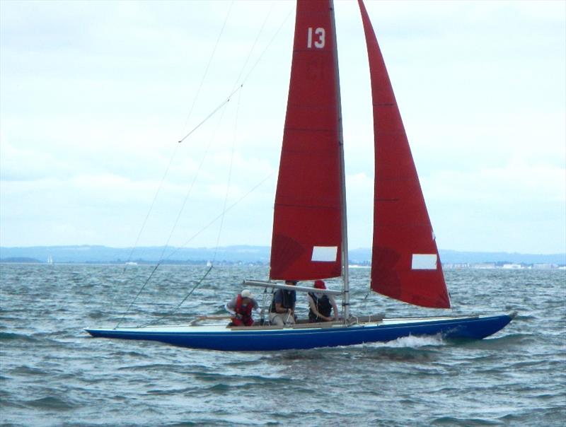 Bembridge late August keelboat racing photo copyright Mike Samuelson taken at Bembridge Sailing Club and featuring the Bembridge Redwing class