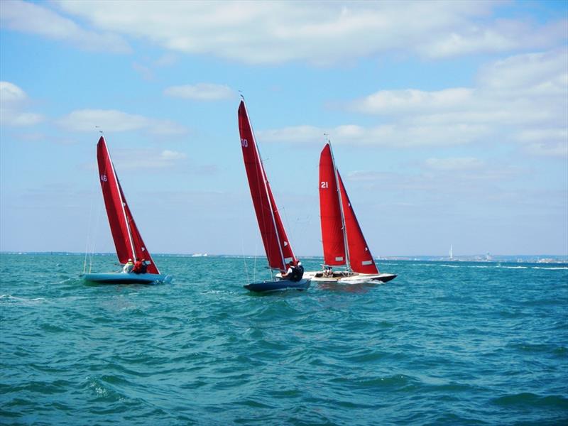 Bembridge late August keelboat racing photo copyright Mike Samuelson taken at Bembridge Sailing Club and featuring the Bembridge Redwing class